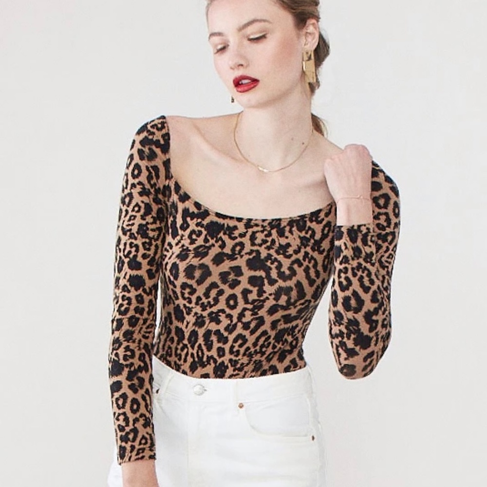 LNA leopard bodysuit